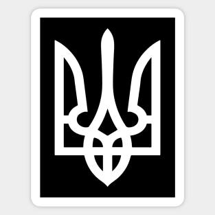 Coat of arms of Ukraine, black Sticker